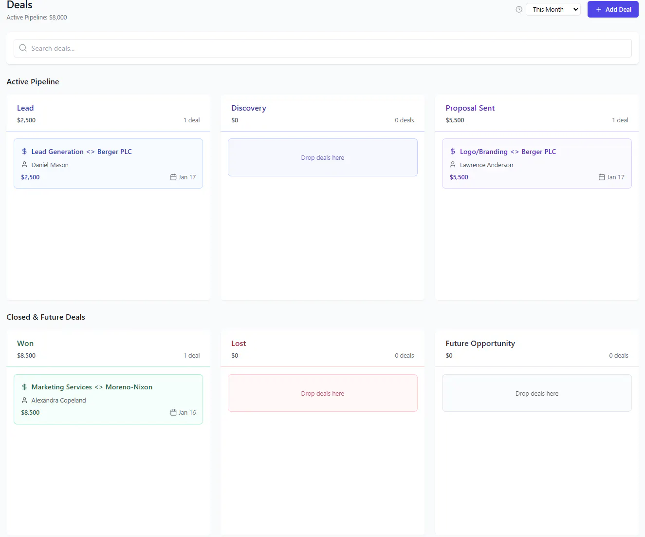 SympleCRM gallery image