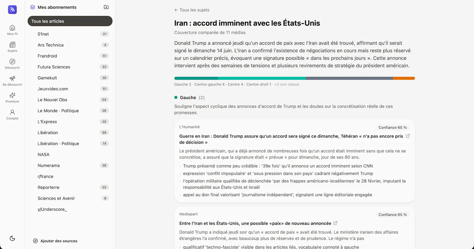 Feedwise screenshot 2