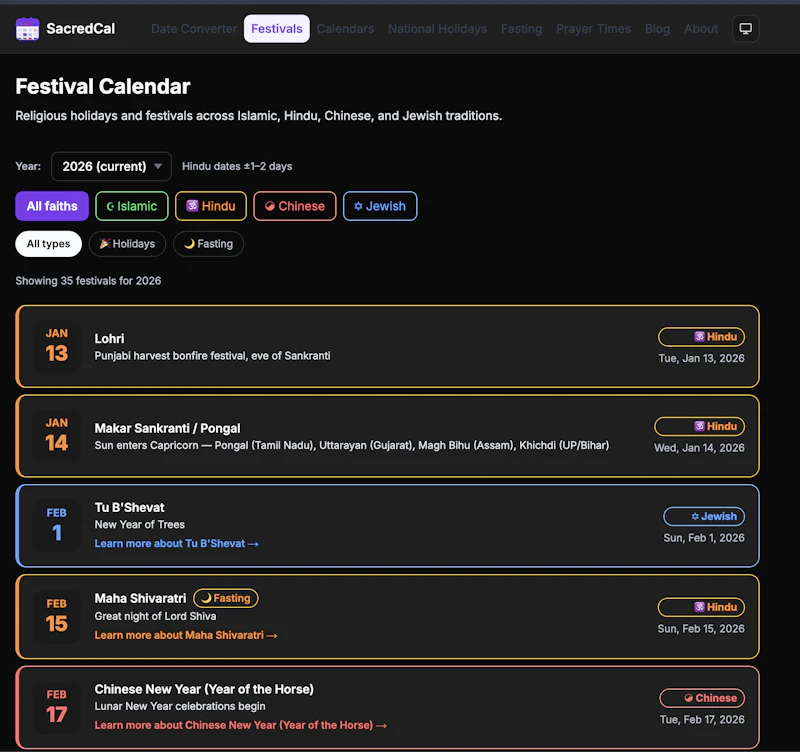 SacredCal screenshot 5