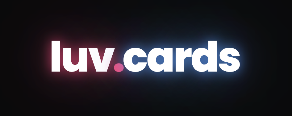 luv.cards - Product Hunt launch logo and brand identity