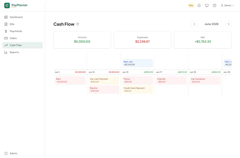 PayPlanner Pro screenshot 3