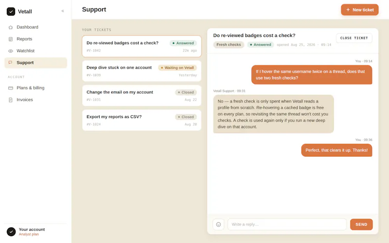 Vetall: Reddit Trust & Scam Checker screenshot 8