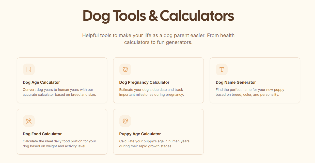 Dog Age Calculator - Screenshot 3 showing product features and functionality