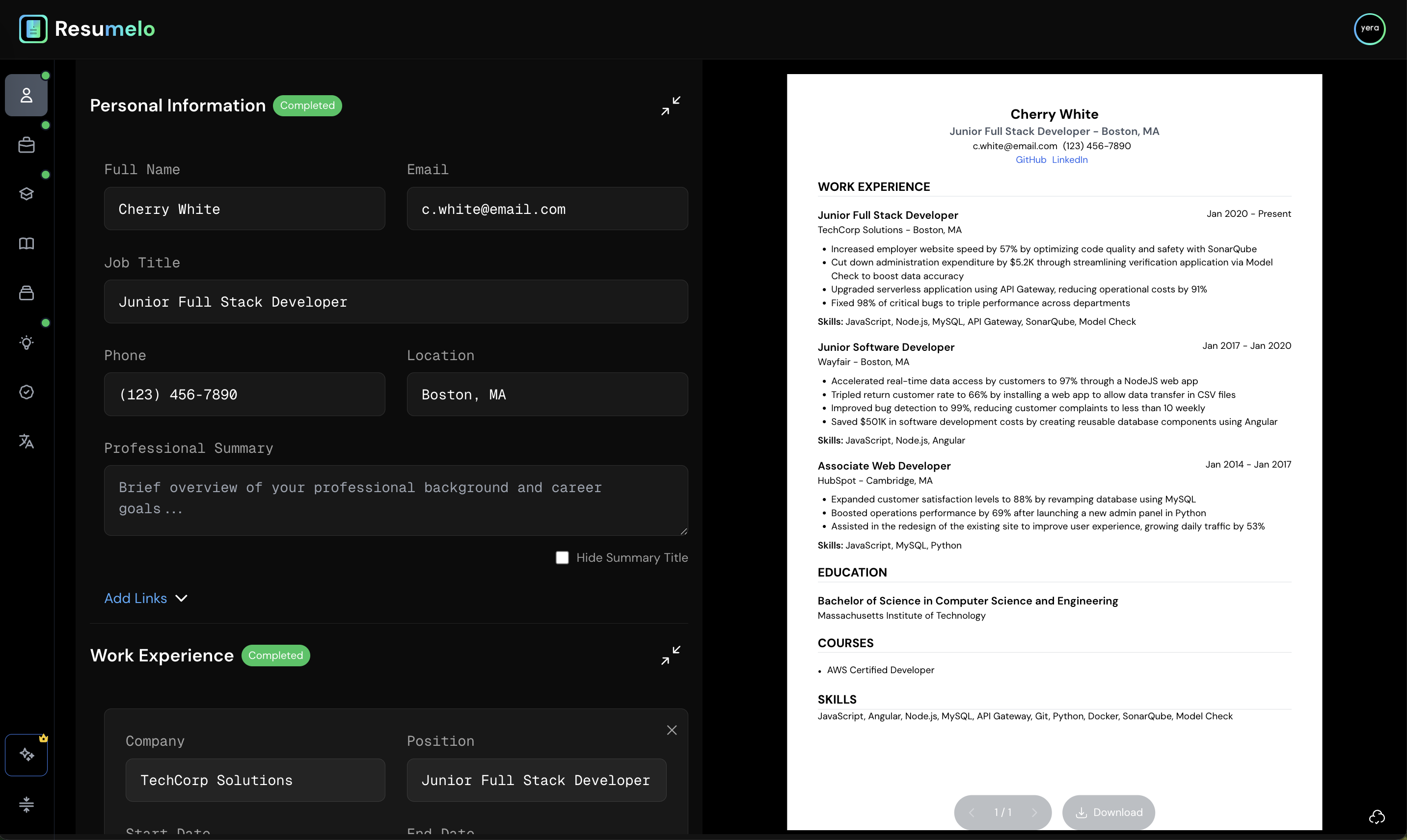 Resumelo gallery image