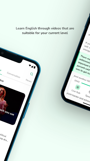 Tubeshad - A English learning app uses shadowing method media 2
