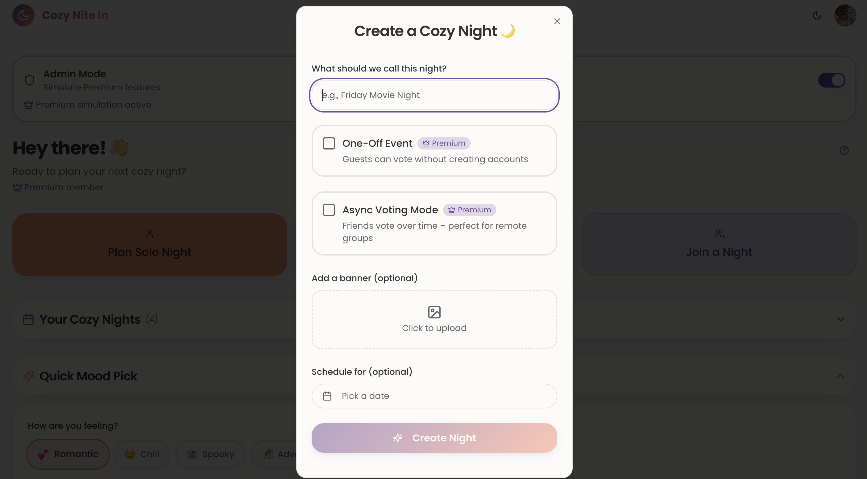 Cozy Nite In gallery image