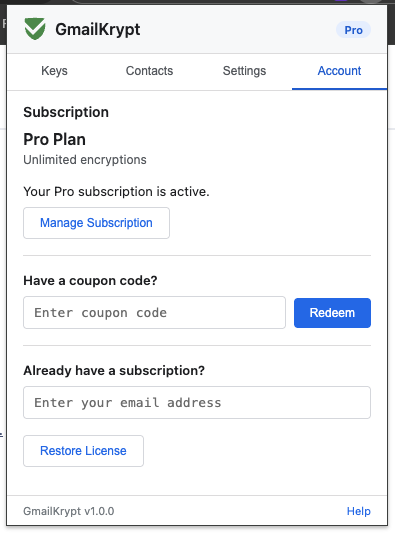 GmailKrypt End-to-End Encryption Gmail gallery image