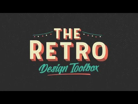 The Retro Design Toolbox: 62 fonts and 1147 Graphics