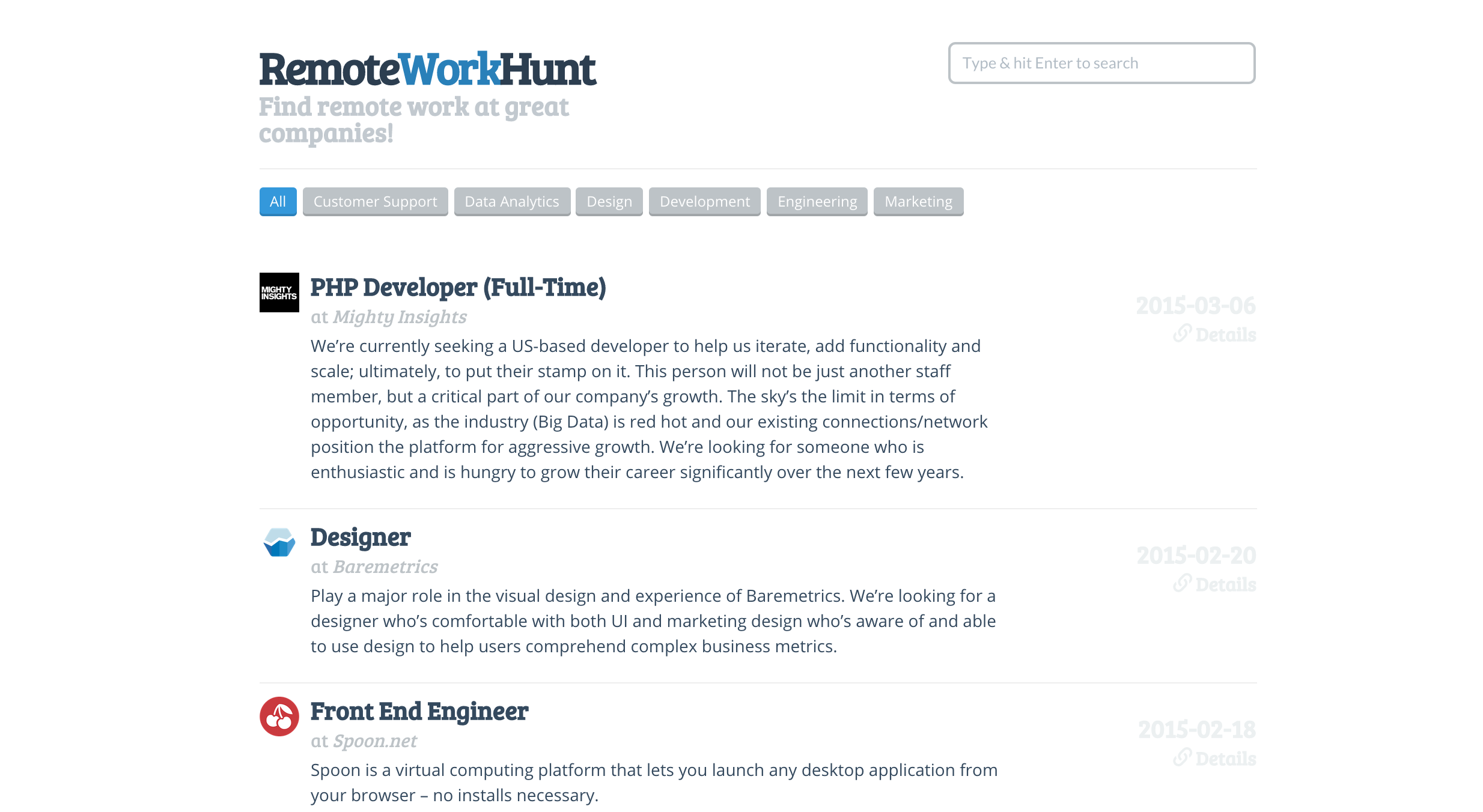 RemoteWorkHunt gallery image