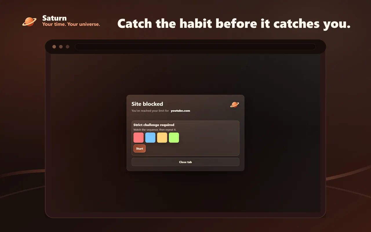 Saturn - Screen Time Manager gallery image