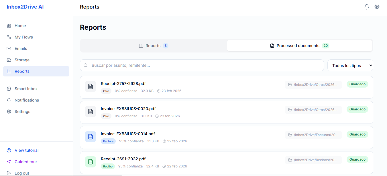Inbox2Drive AI - Screenshot 3 showing product features and functionality