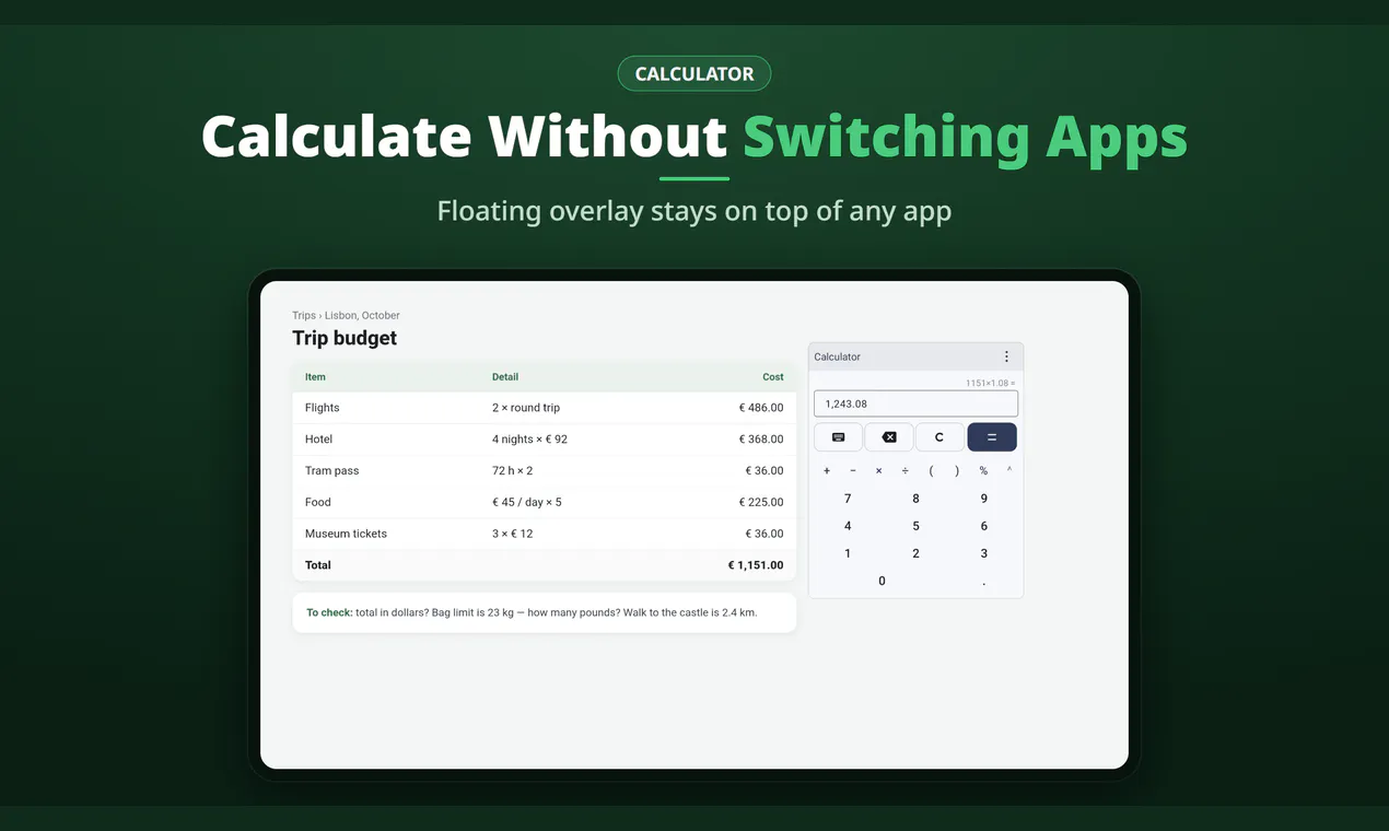 FloatCalc+ gallery image