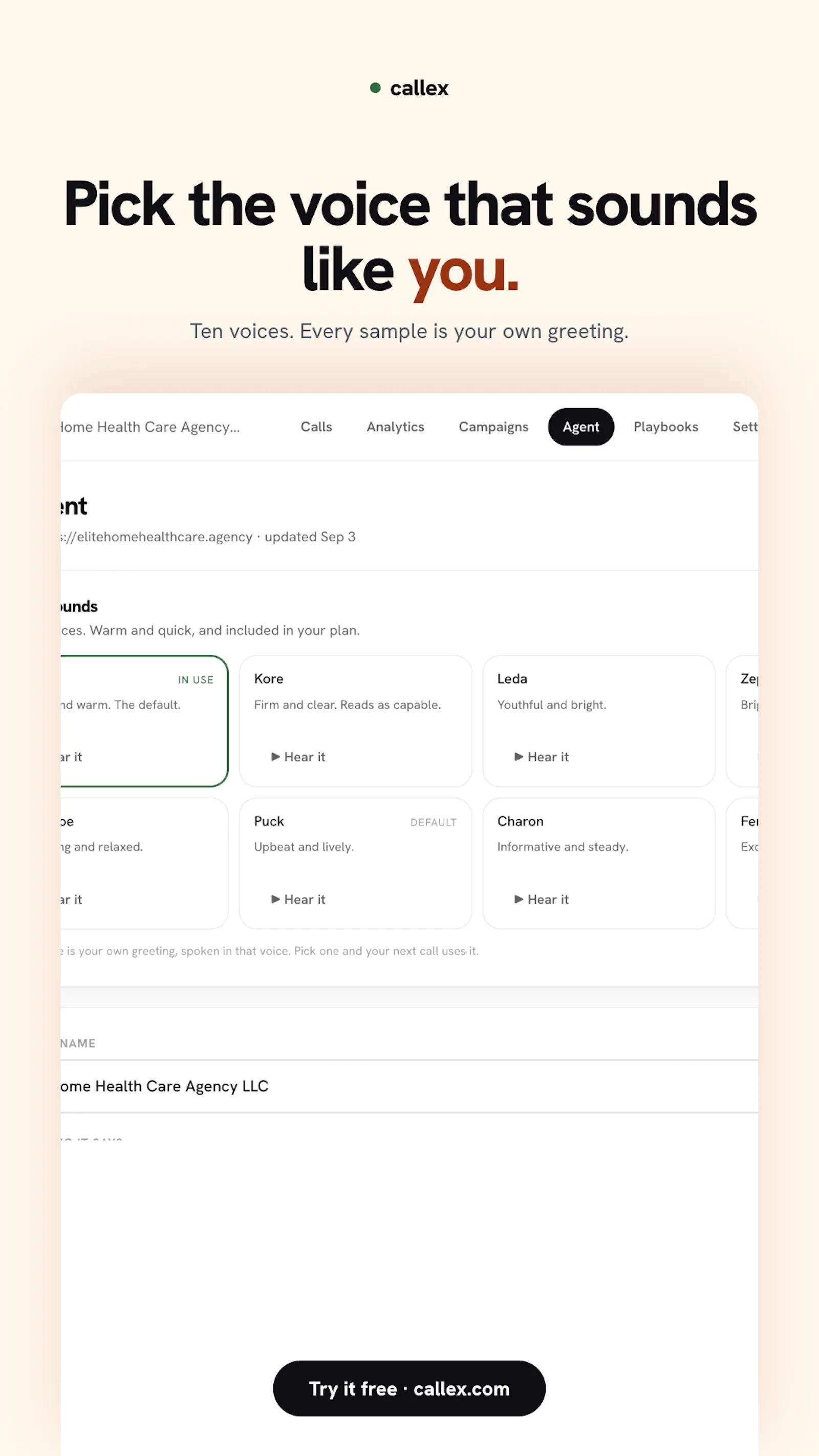 Callex screenshot 3