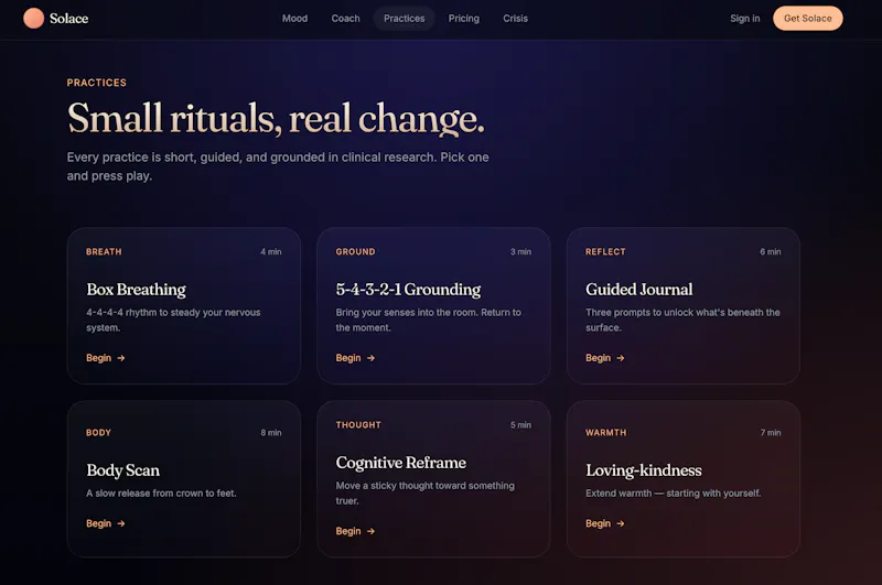Solace - Your mental coach screenshot 5