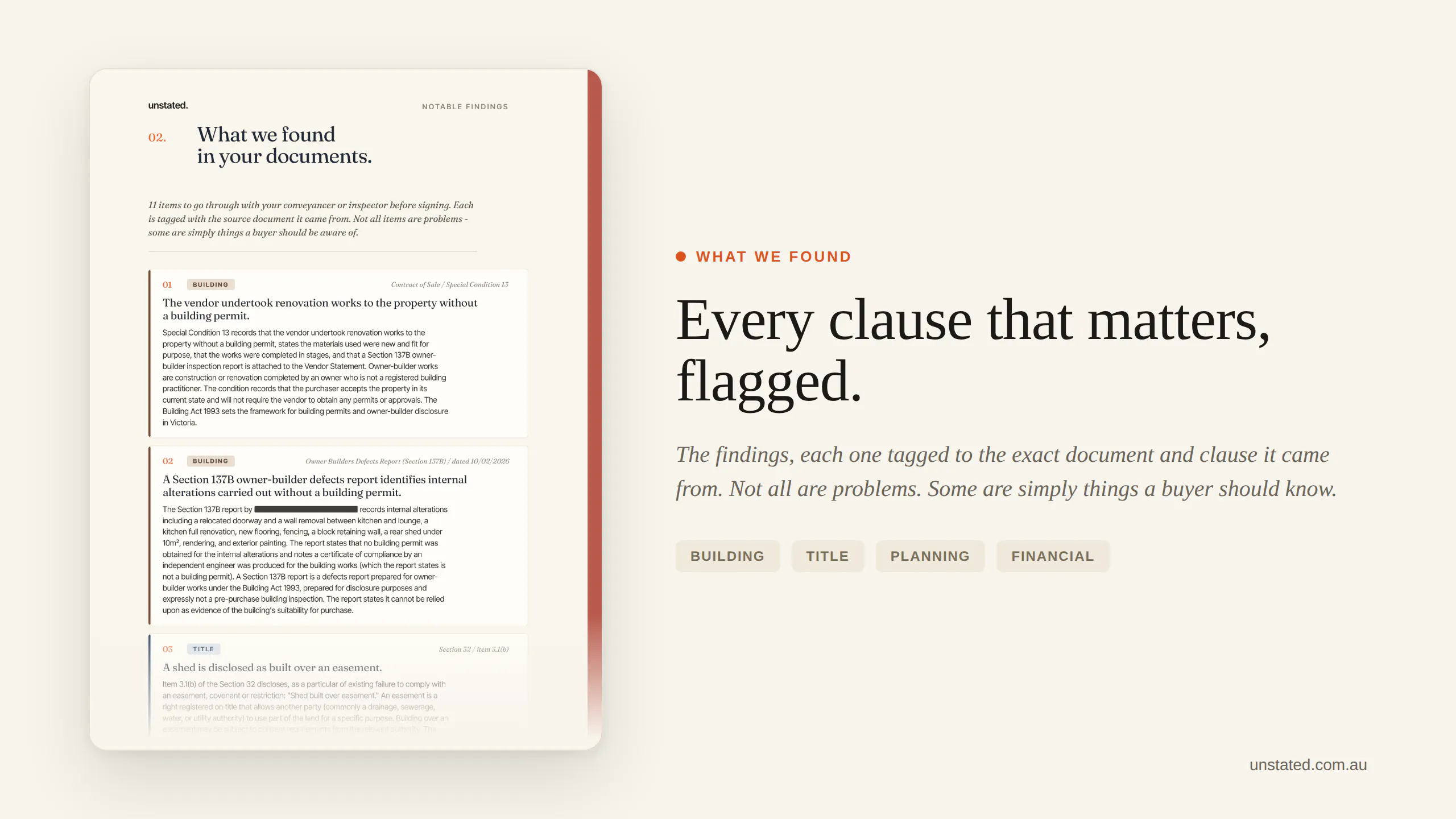 Unstated.com.au screenshot 2