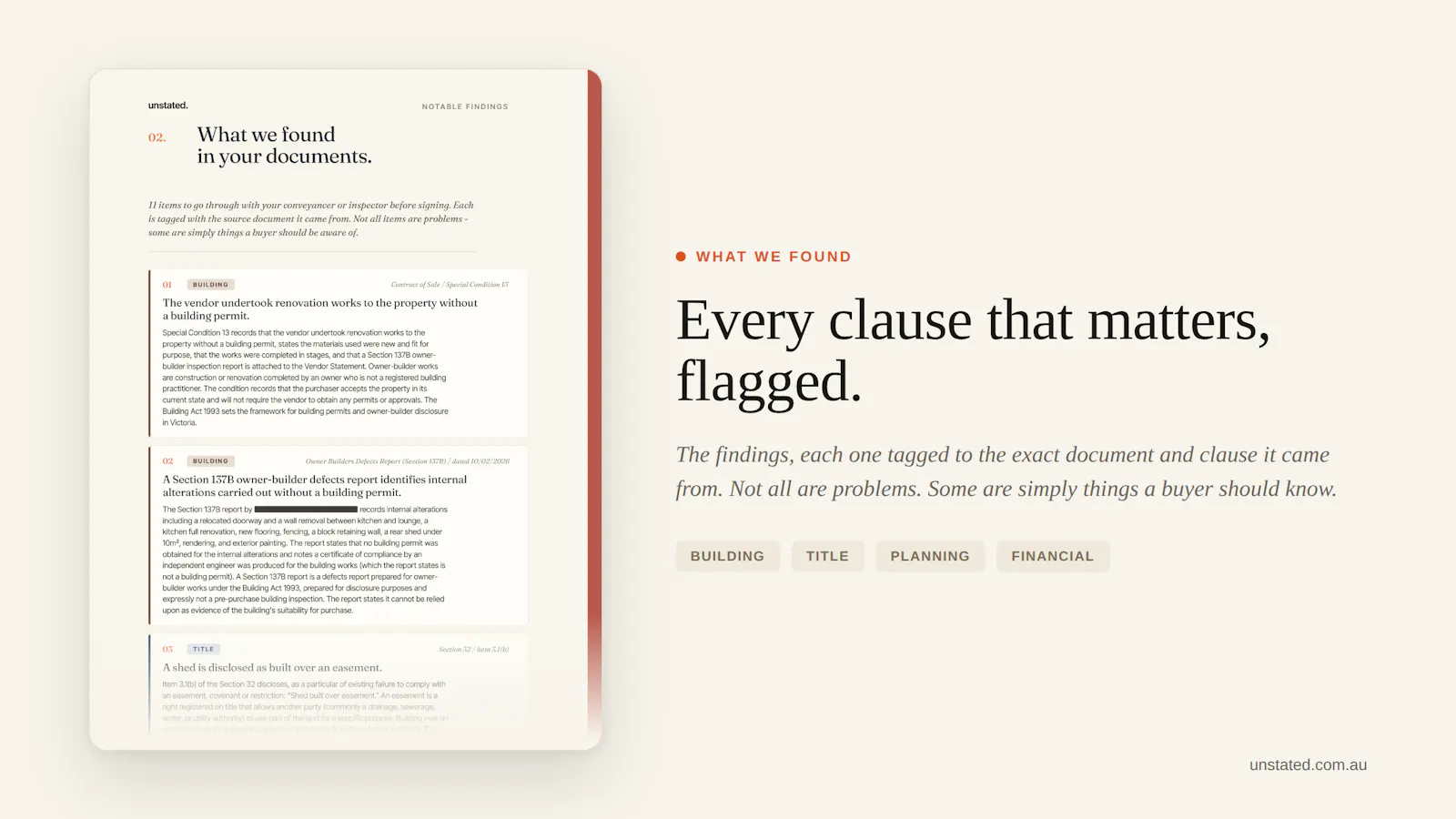 Unstated.com.au screenshot 2
