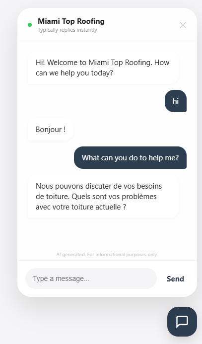 AI Sales Agent for Local Services - Screenshot 2 showing product features and functionality