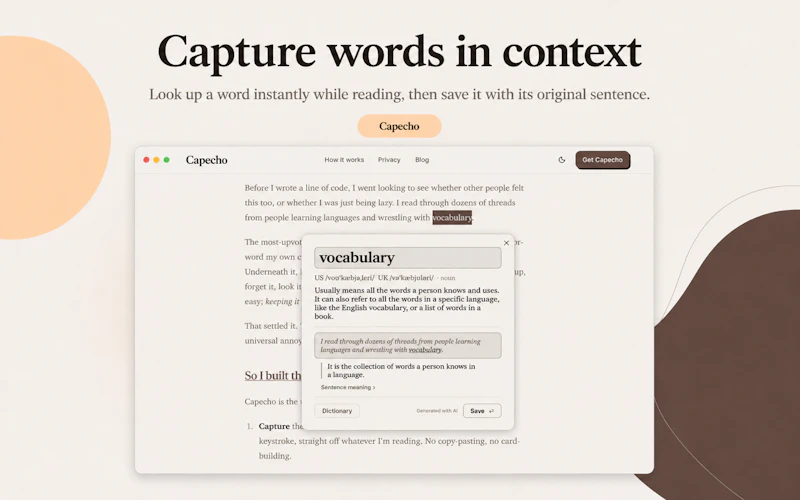 Capecho screenshot 1