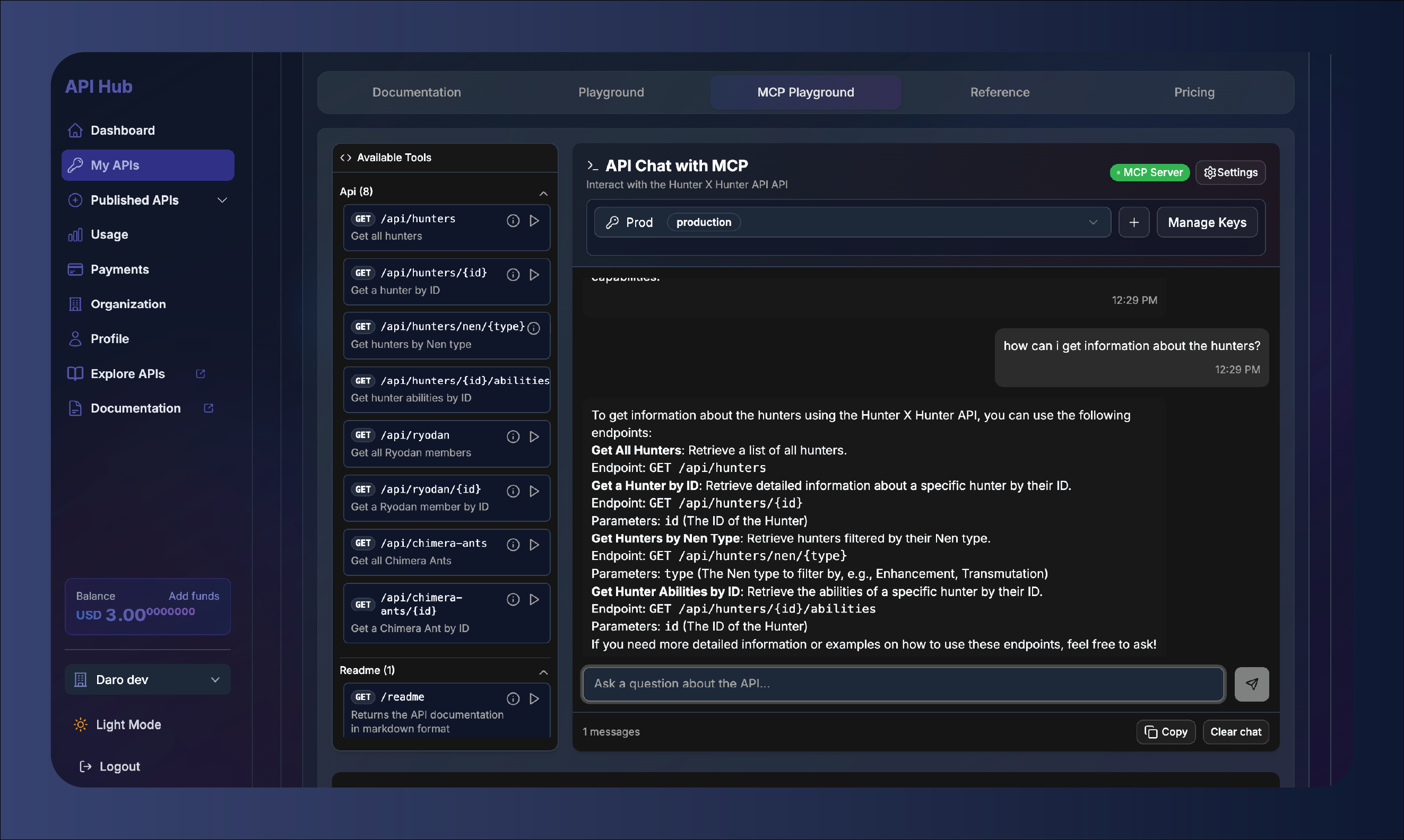 وسائط API HUB - محورك المركزي لحلول MCP و API القوية 4