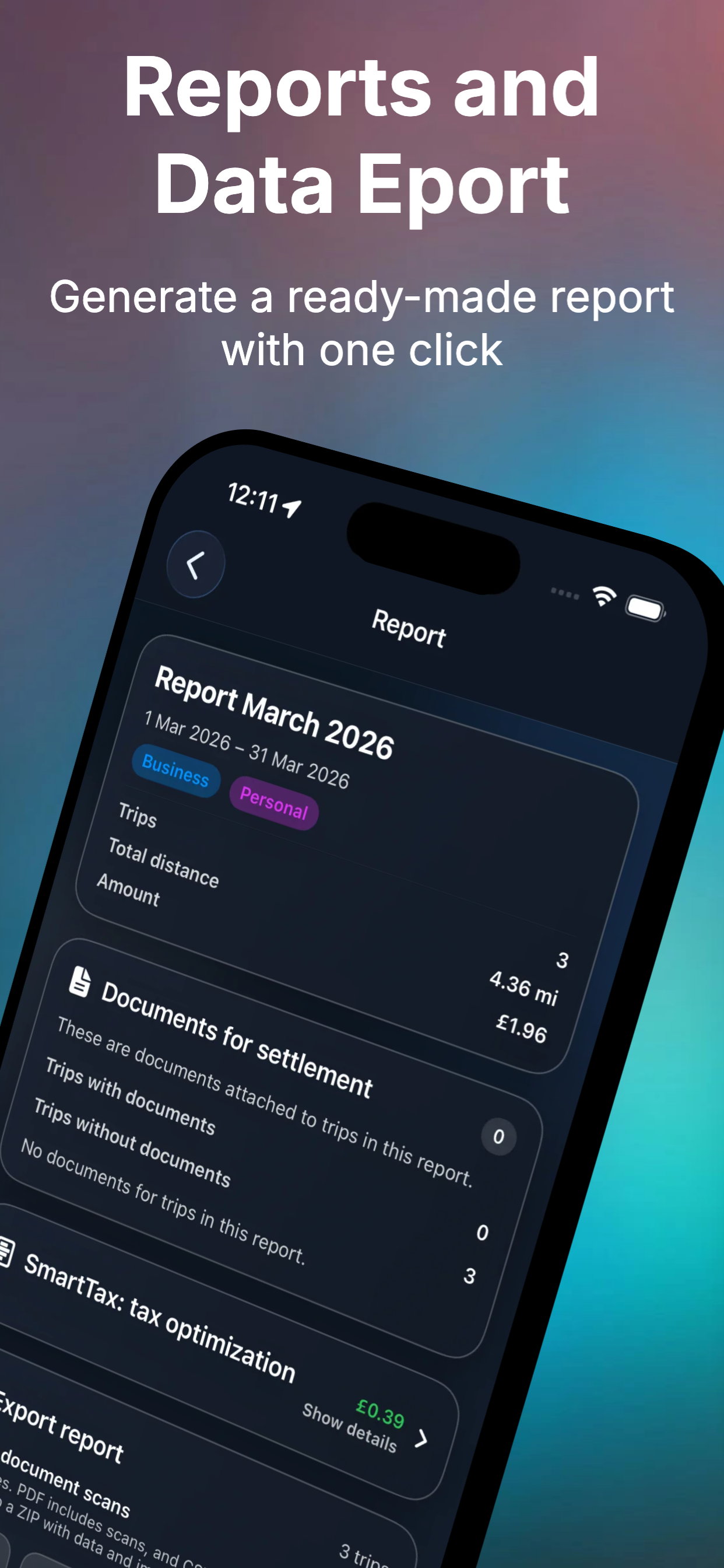 ExpenseTrail: Mileage Tracker - Screenshot 4 showing product features and functionality