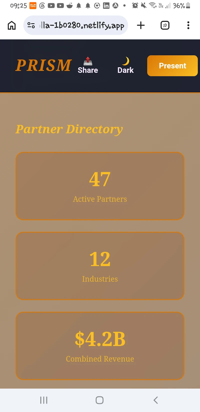 PRISM screenshot 1