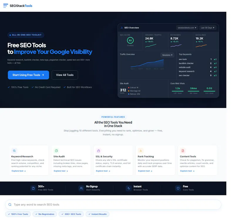 SEO Stack Tools screenshot 1