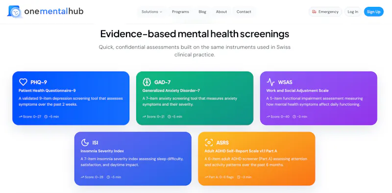 One Mental Hub screenshot 2