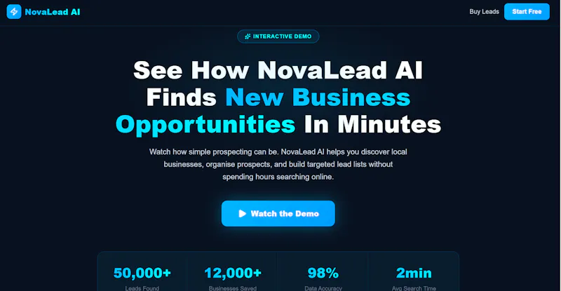 NovaLead screenshot 2