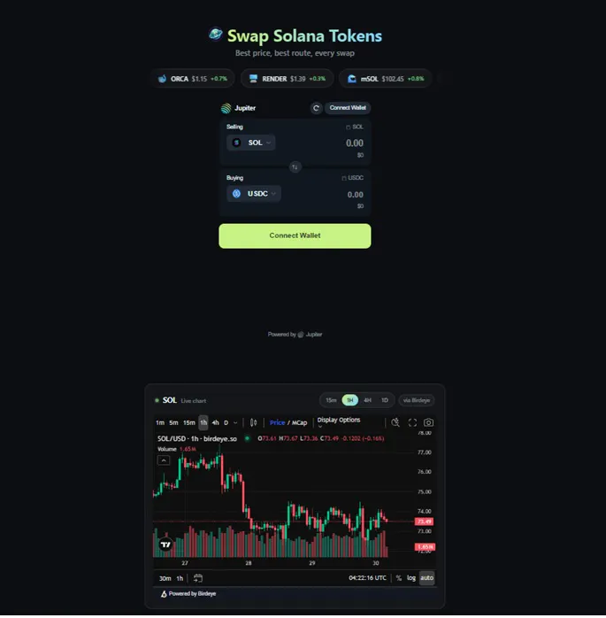 Swap Solana Tokens gallery image