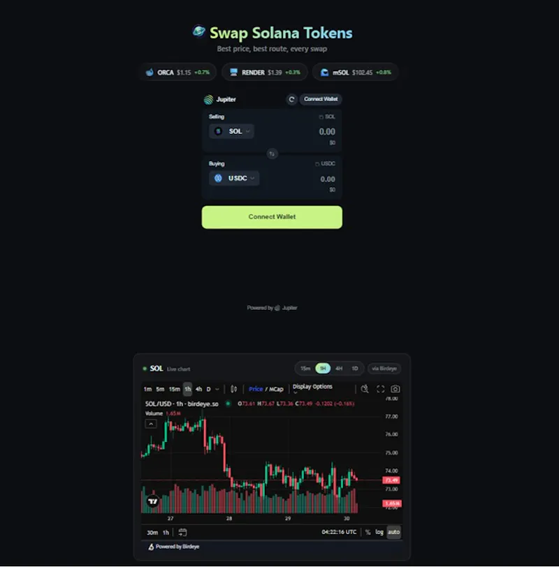 Swap Solana Tokens screenshot 3