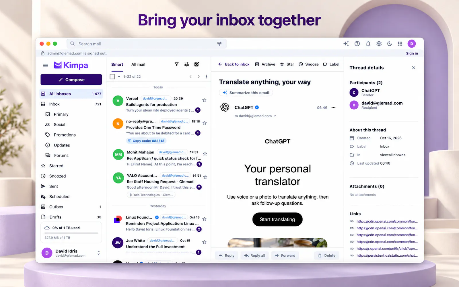 Kimpa Workspace for Business screenshot 1
