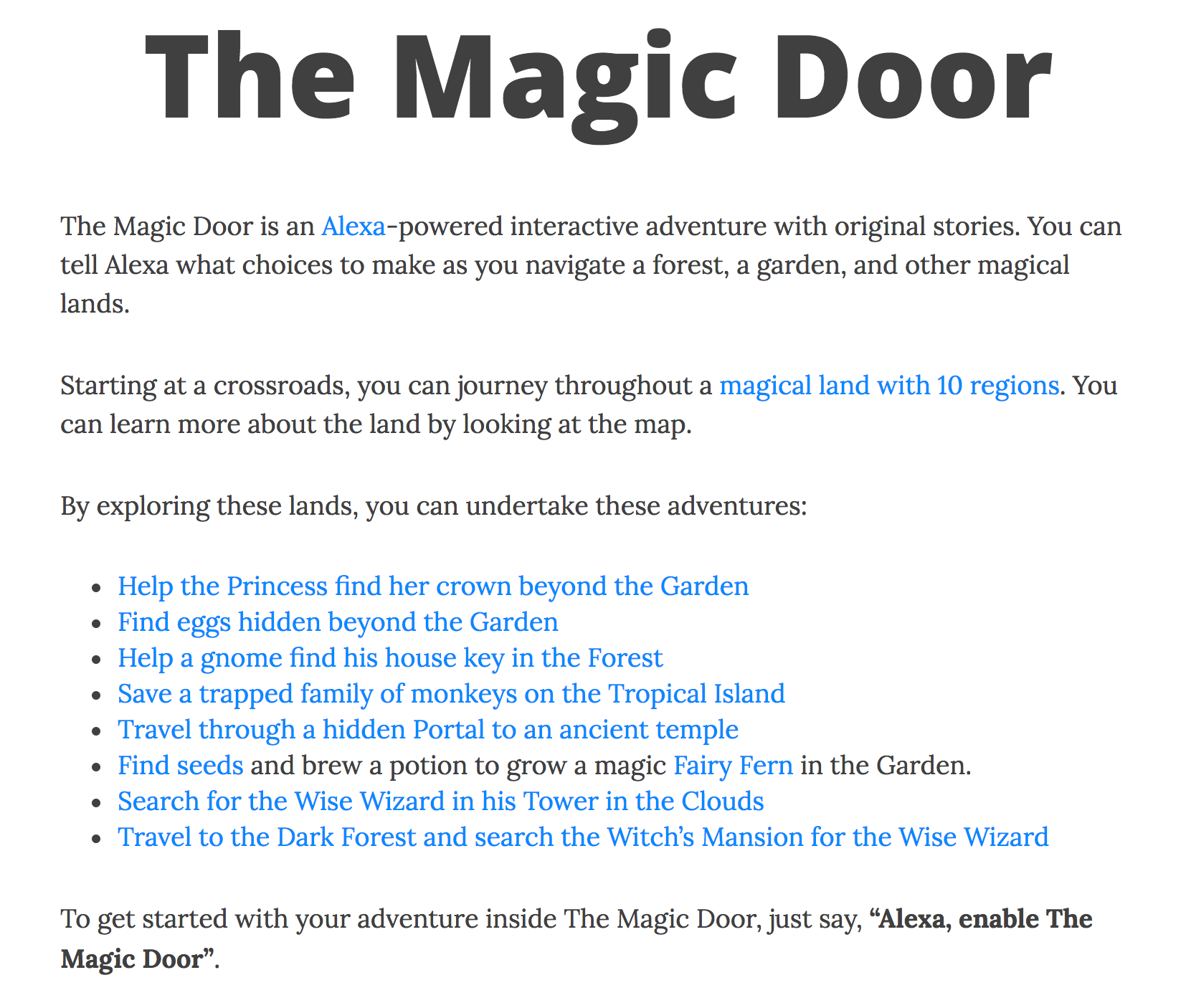 The Magic Door Image