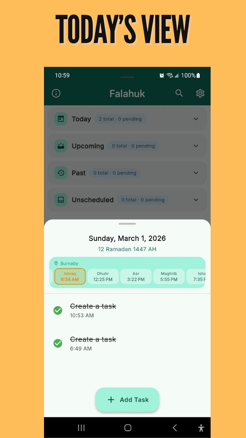 Falahuk: Muslim Productivity Offline media 2