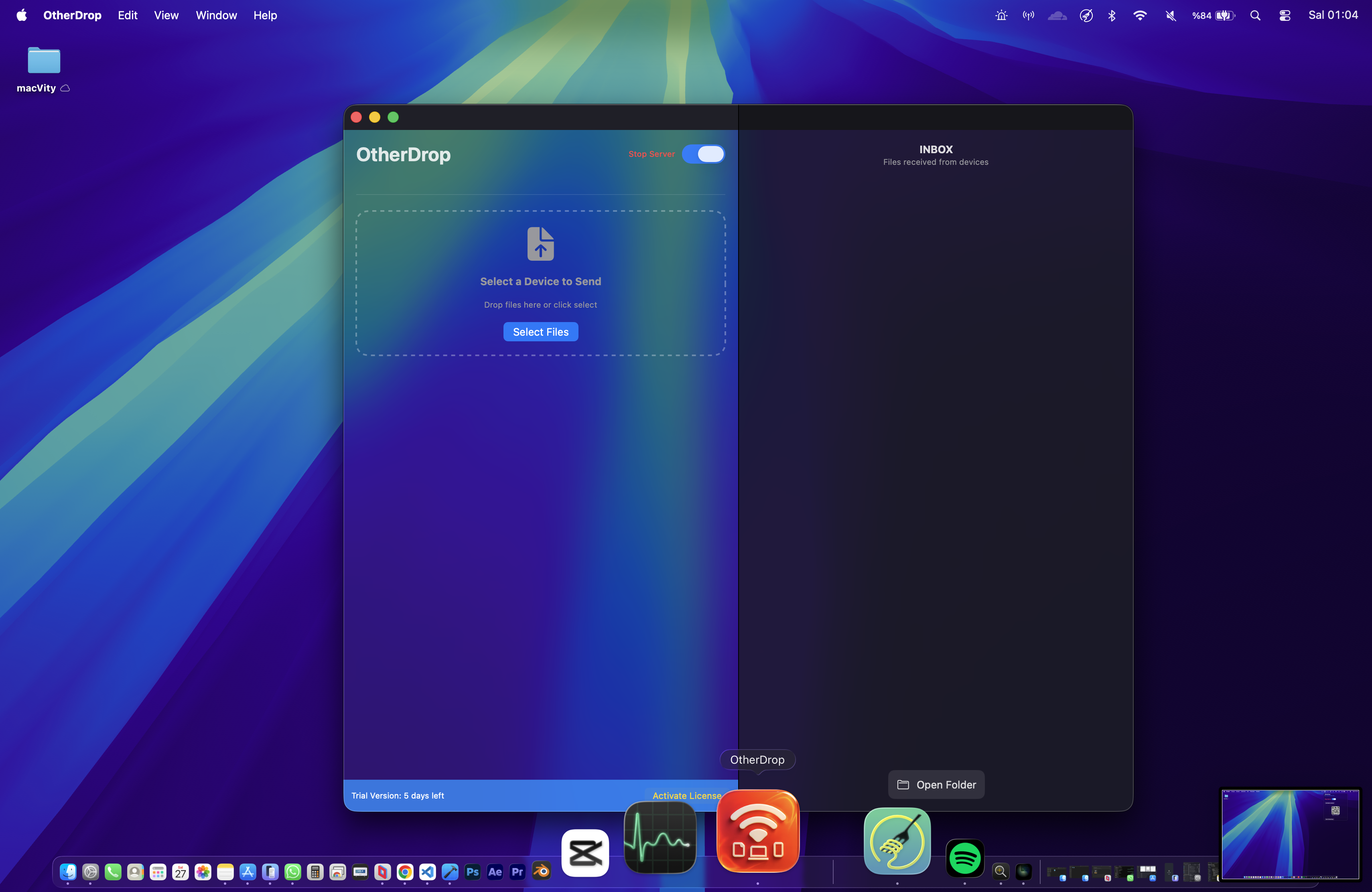 OtherDrop - Main product screenshot demonstrating key features and user interface