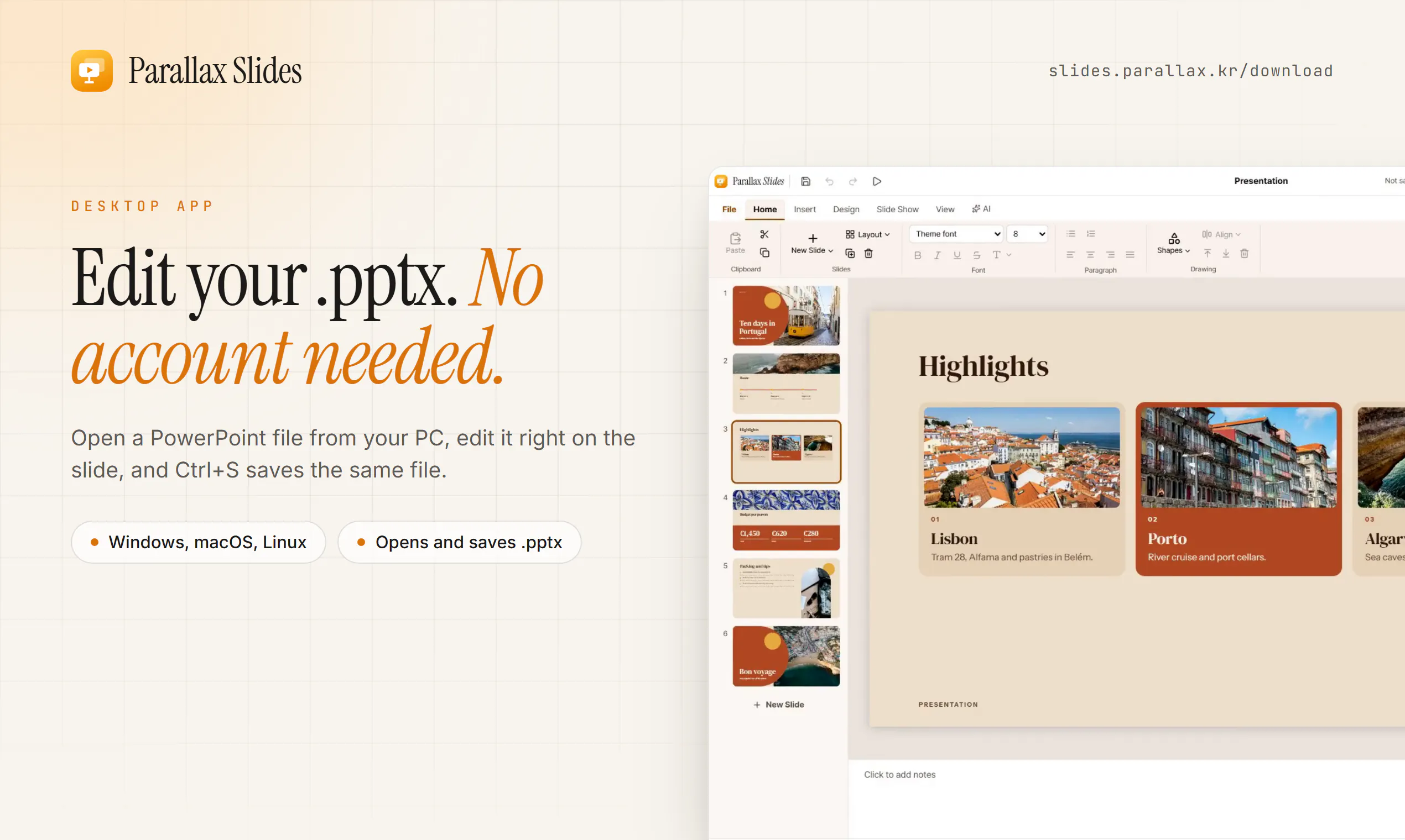 Parallax Slides Desktop gallery image