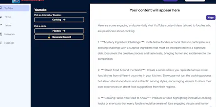 Social Media Content Generator gallery image