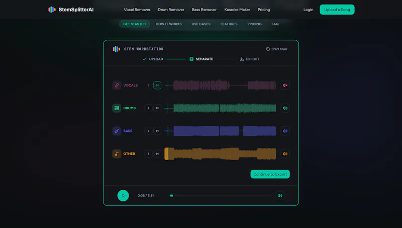 StemSplitterAI screenshot 3