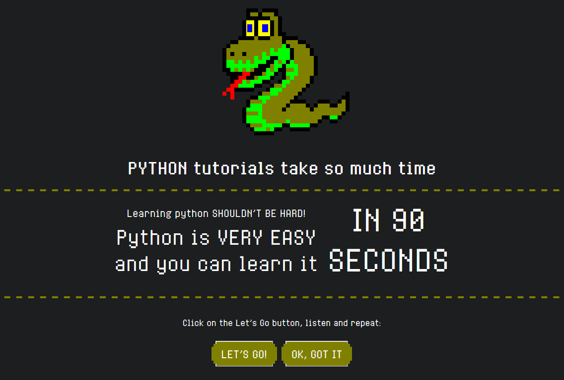 Learn python in 90 seconds! gallery image