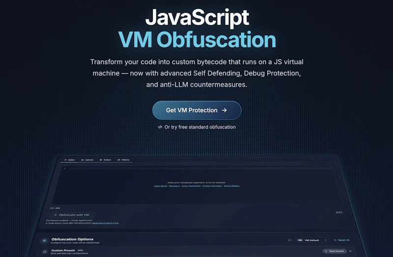 Obfuscator.io screenshot 1