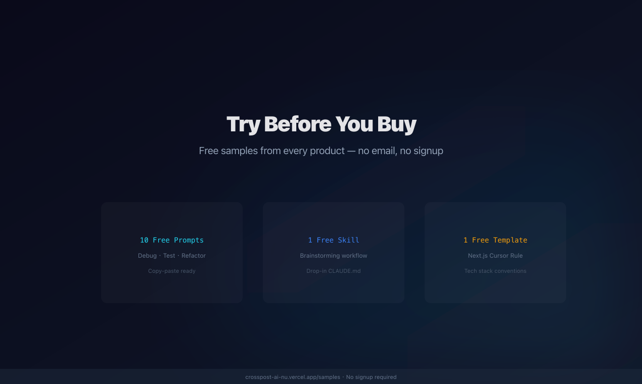 CrossPost AI Dev Tools gallery image