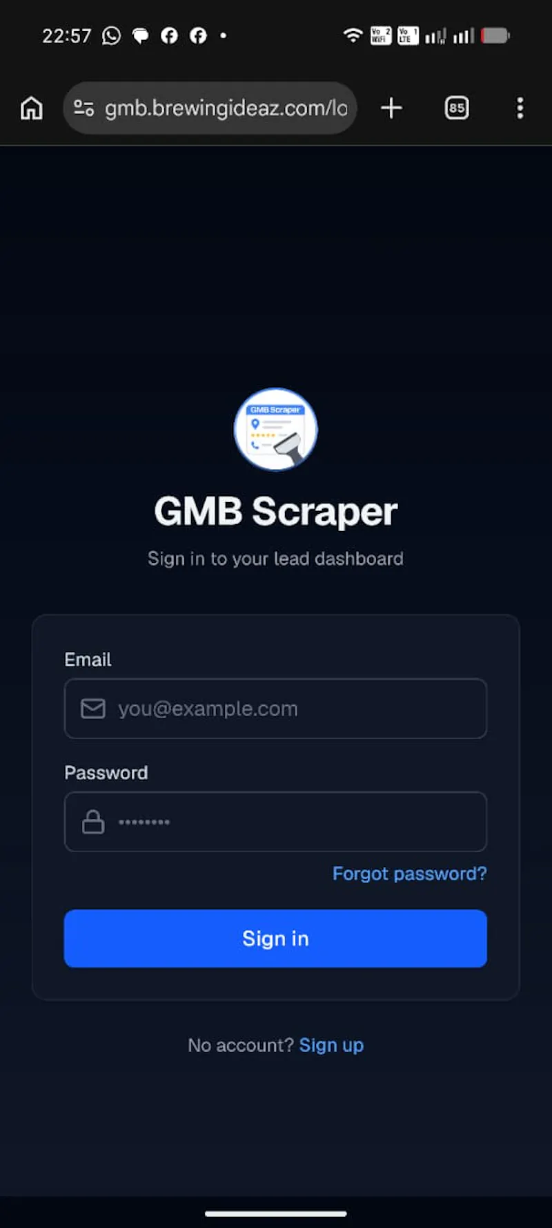 GMB Scraper screenshot 1