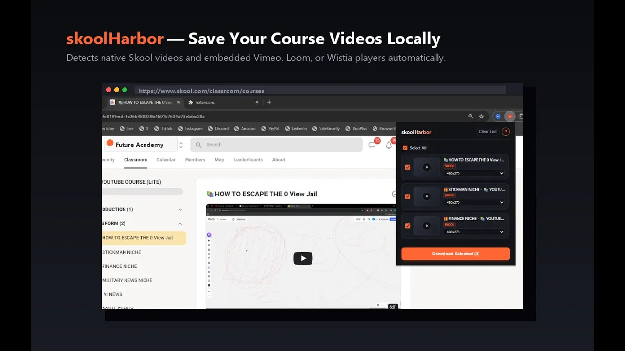 skool Harbor: Downloader For Skool gallery image