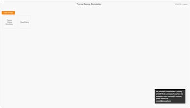 Focus Group Simulator gallery image