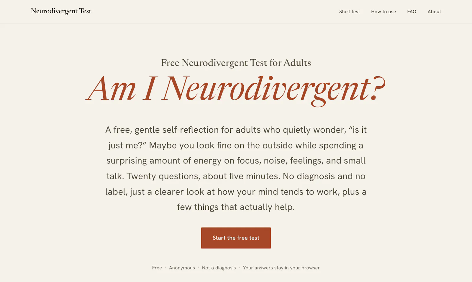 Neurodivergent Test screenshot 5