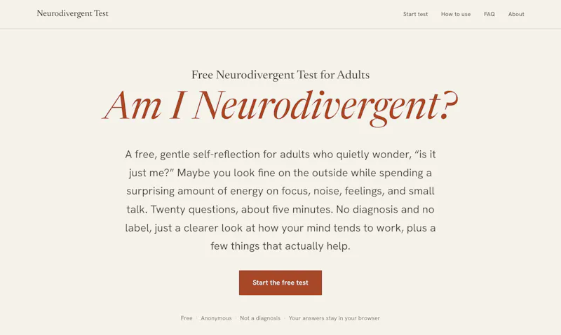 Neurodivergent Test screenshot 5