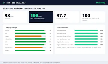 SEO + GEO Site Auditor gallery image