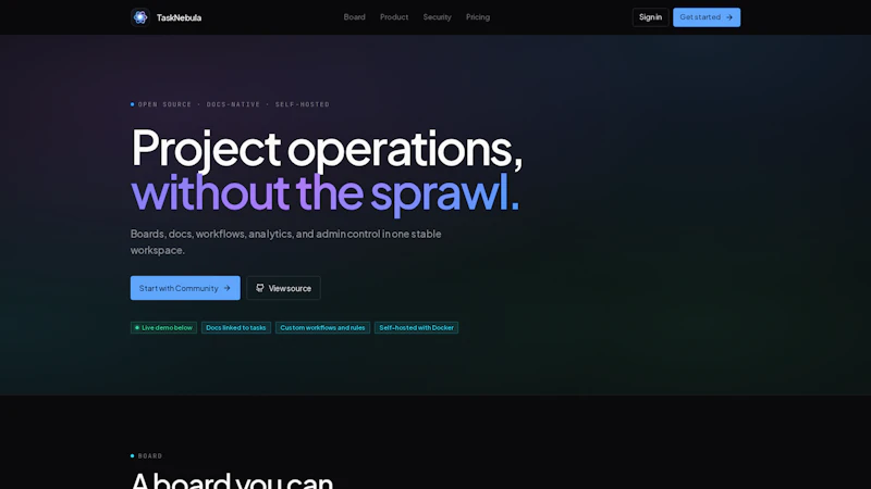 TaskNebula screenshot 1