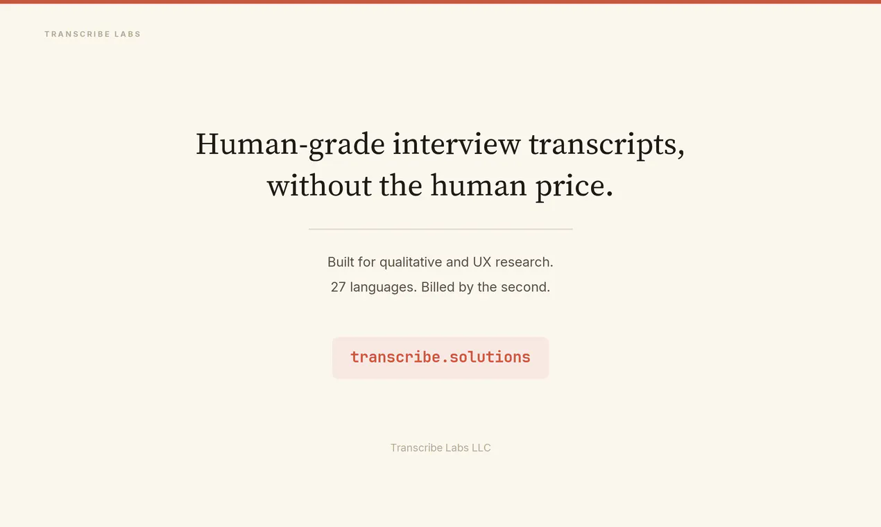 Transcribe Labs gallery image