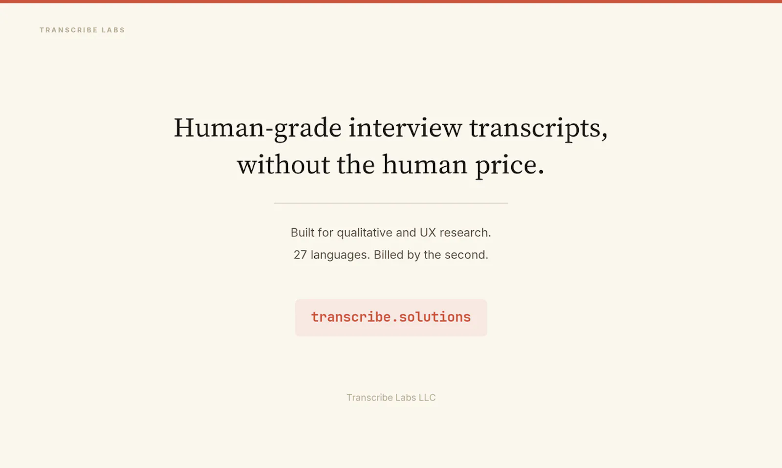 Transcribe Labs screenshot 2