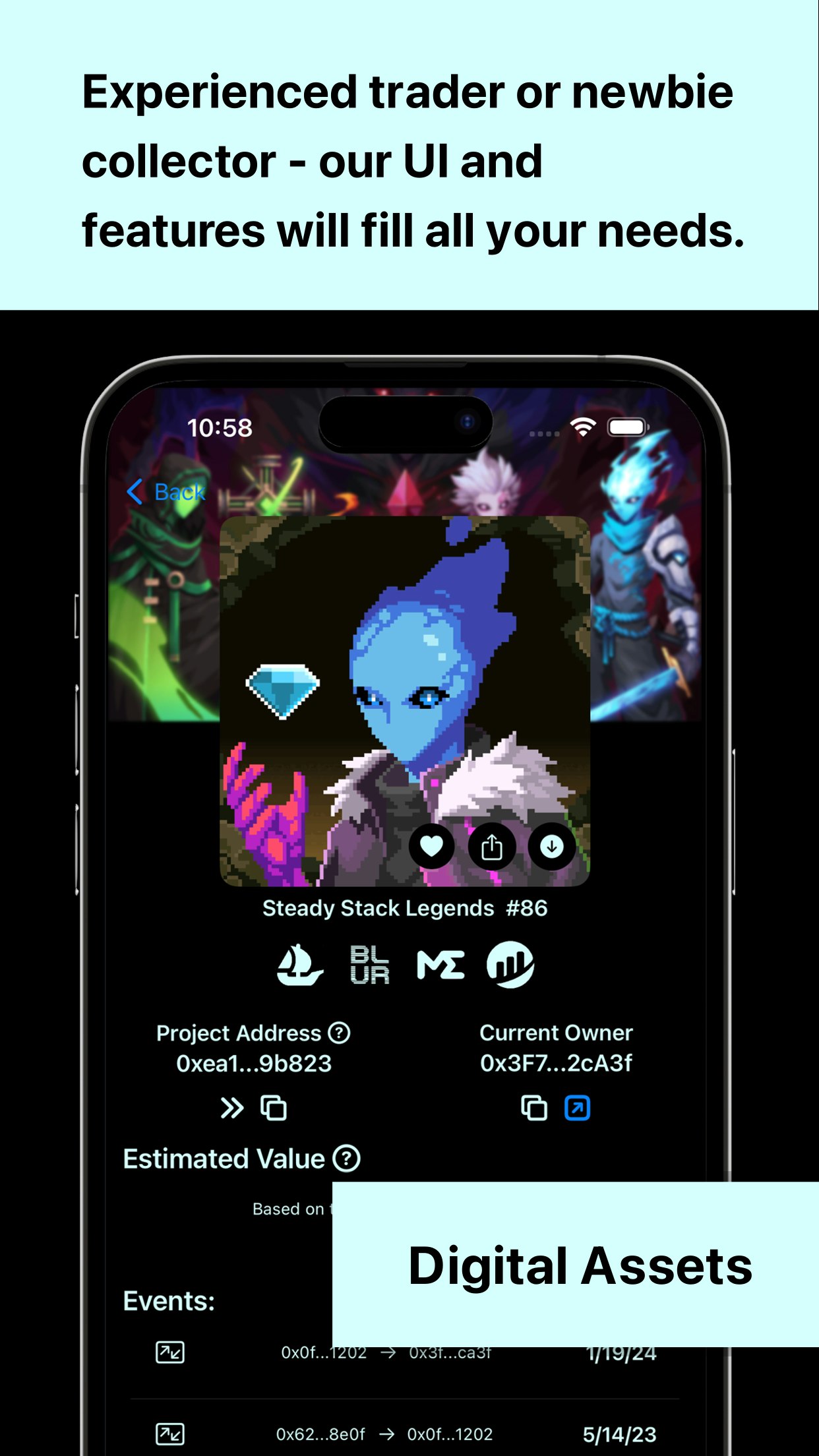 Платформы Cayenne: Web3 на iOS - Cayenne - это простой инструмент отслеживания для Web3, Crypto и NFTS медиа 4